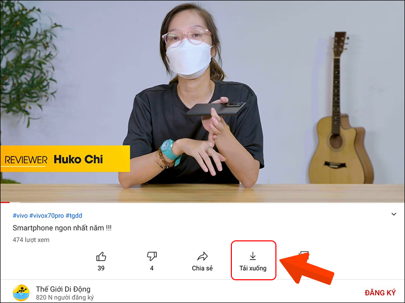 Truy cập vào YouTube